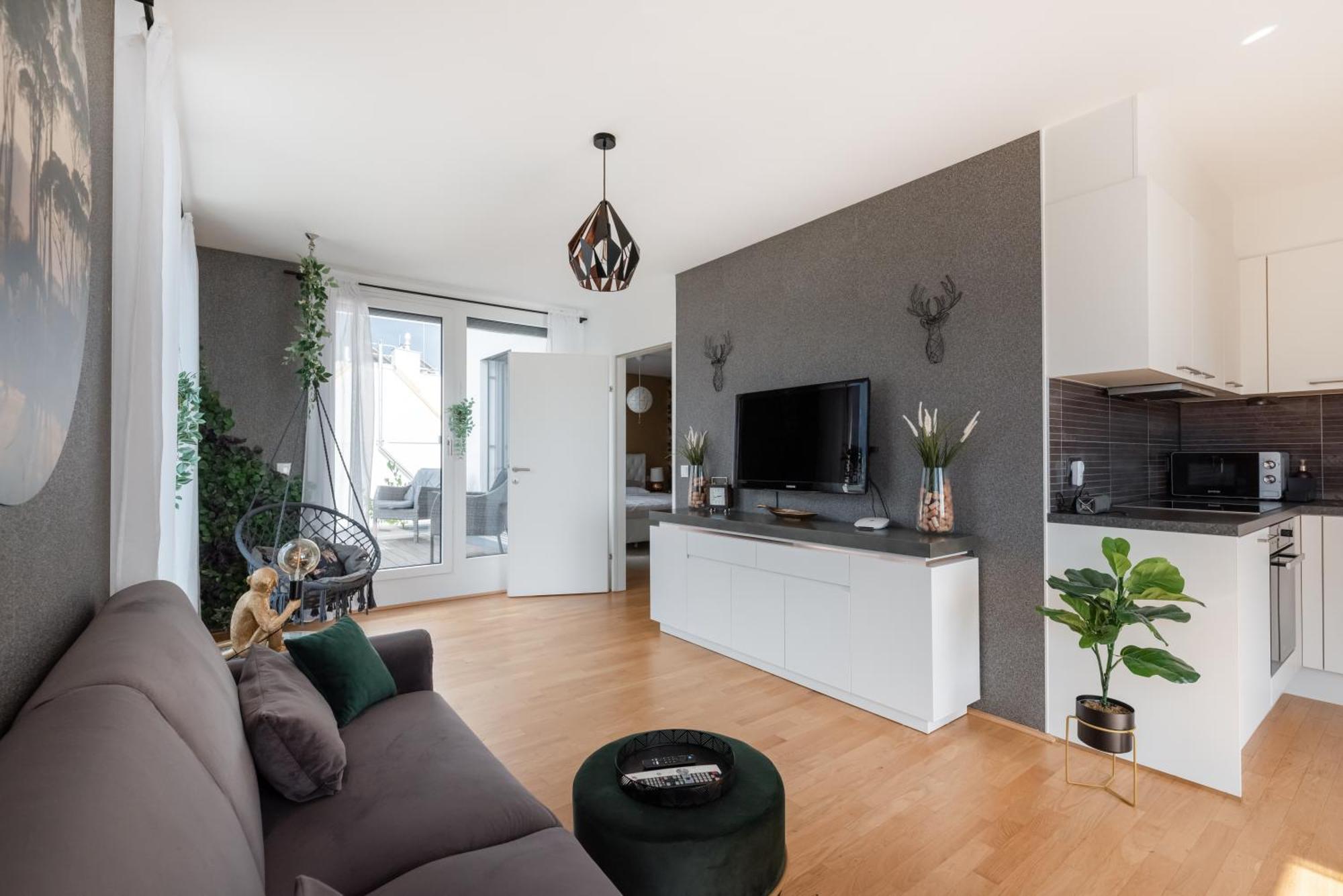 Apartment Mit Traumhafter Dachterrasse & Weitblick Wien Exteriör bild