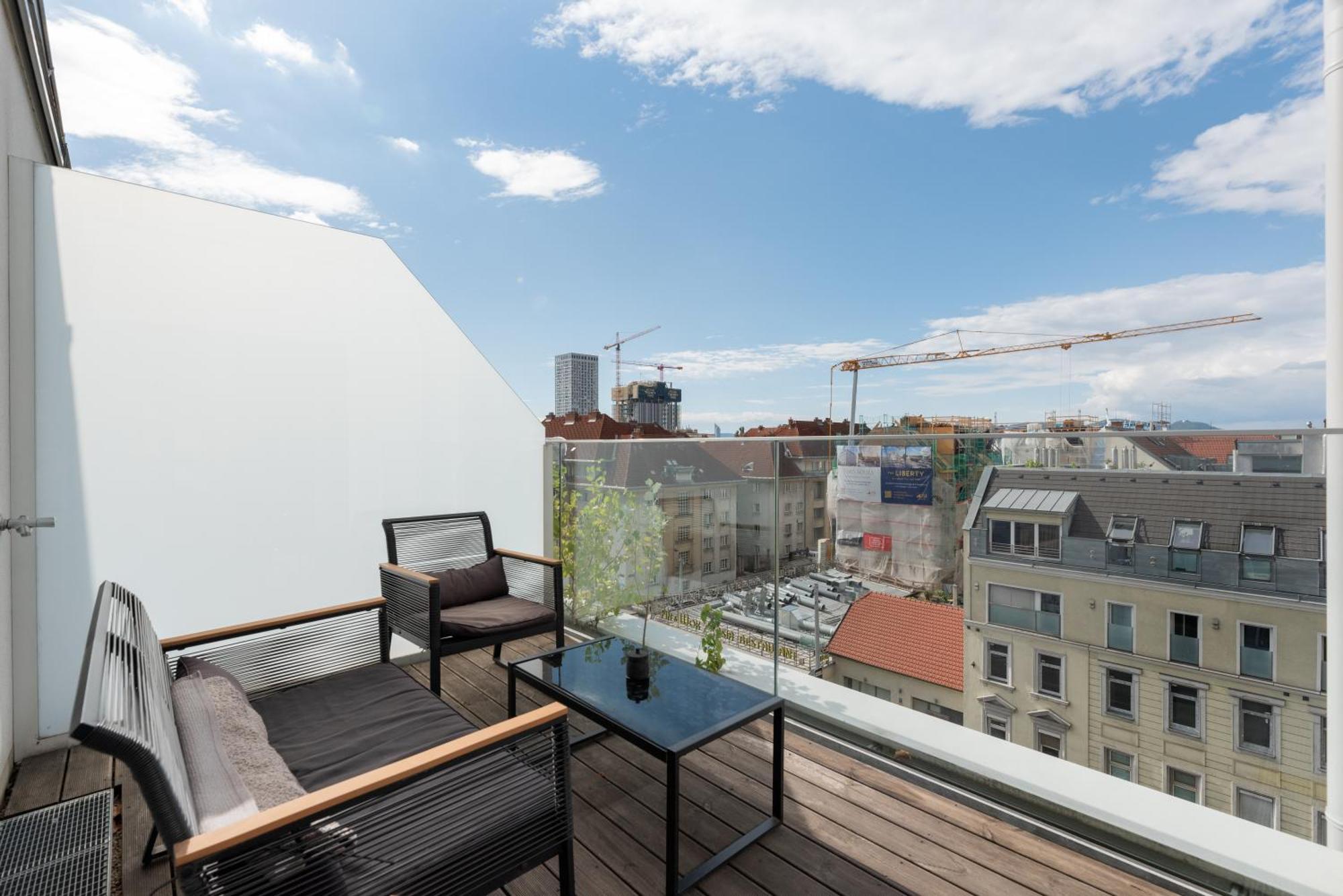 Apartment Mit Traumhafter Dachterrasse & Weitblick Wien Exteriör bild