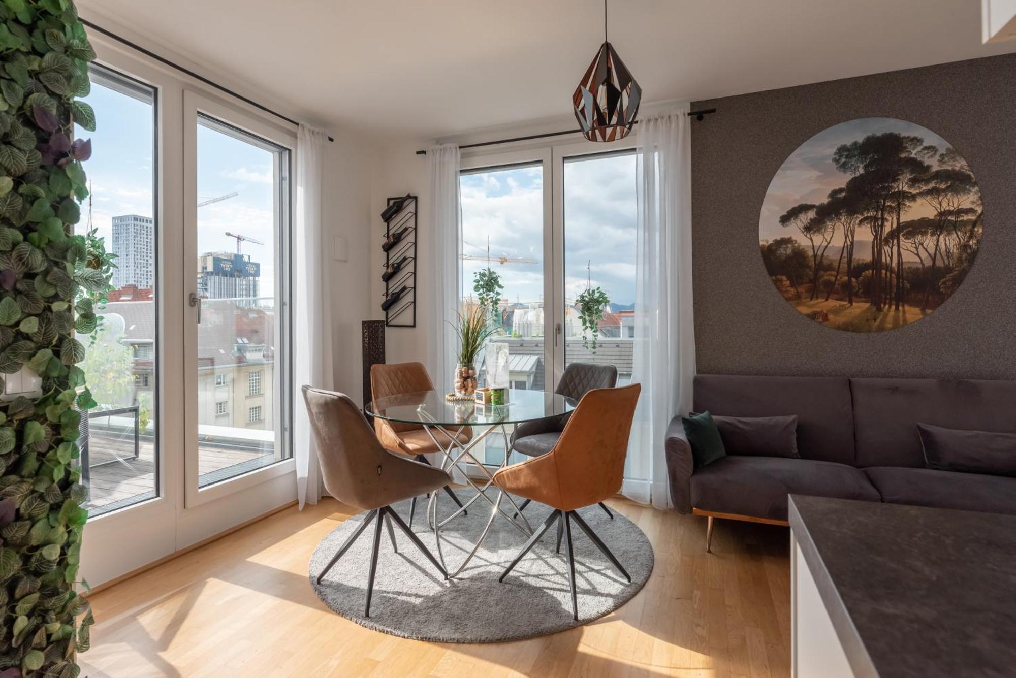 Apartment Mit Traumhafter Dachterrasse & Weitblick Wien Exteriör bild