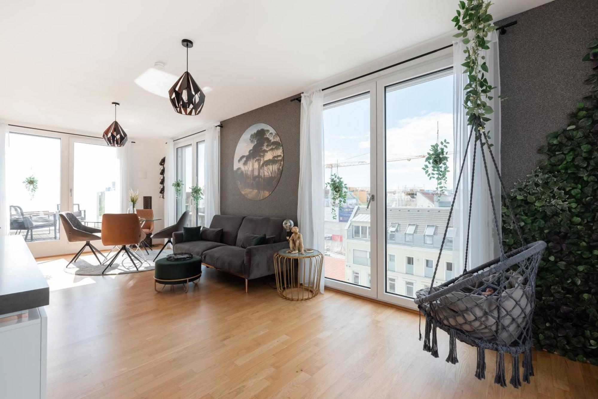 Apartment Mit Traumhafter Dachterrasse & Weitblick Wien Exteriör bild